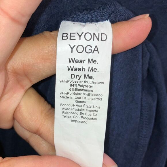 Beyond Yoga Navy Sleeveless Bodycon Dress size Medium #735 - Picture 6 of 7